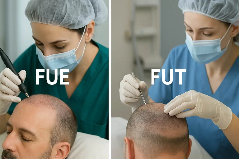 مقایسه روش‌های کاشت مو